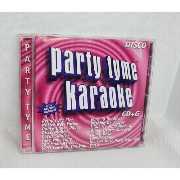 CDB 2005 Party Tyme Disco Karaoke CD+G CD Lyric Booklet Included No Scratches - Picture 1 of 11
